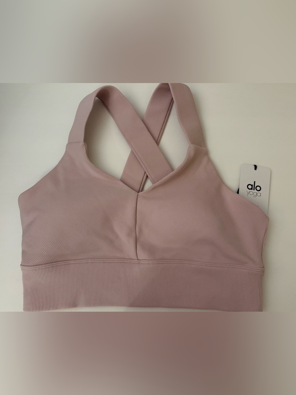 NWT ALO Yoga Emulate Sports Bra in Pink Mauve